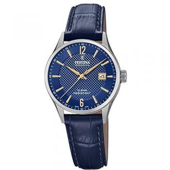 Festina Leather Strap Analogue Watch