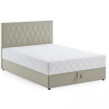 Komfortables Boxbett Benita mit Bettkasten und Matratze