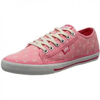 Helly Hansen Women’s Fjord V2 Canvas Shoe (Flamingo Pink / Off-White / Blue Tint)