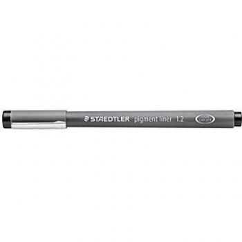 Pigment Liner 1.2mm Encre Noire Marqueur Ligne Fine boîte de 10