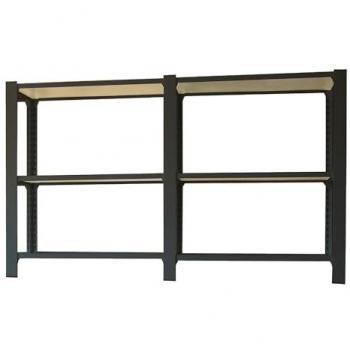 Rack Modular Officlick 3/300 – Madera I+A, Tonos Antracita y Blanco