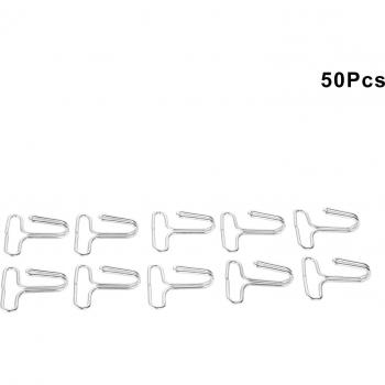50pcs Triangle Hooks for Car Seat and Shower Curtain