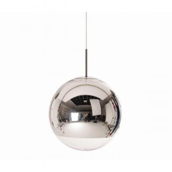 Suspension orbite miroir – brillance chromée, 25 cm