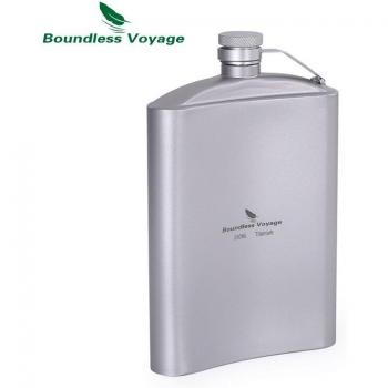 Boundless Journey 250ml Titanium Hip Flask