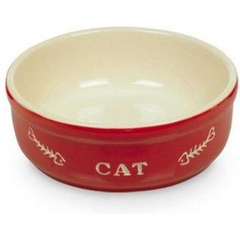 Vase Nobby en céramique pour félin, gravure Cat