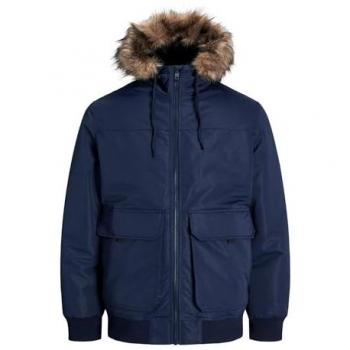 JJCONSTRUCT FAUX FUR BOMBER Bomberjacke von Jack & Jones, Größe L, blau