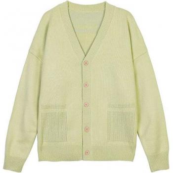 Pull-over décontracté gris à manches longues, col en v pour hommes