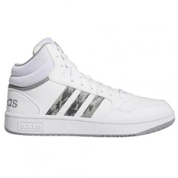 Zapatillas Adidas Hoops 3.0 Mid Hombre Blancas y Grises