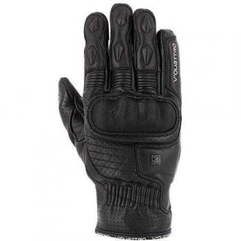 Schwarze V Quattro Design Eagle Pro 18 Herrenhandschuhe, Größe 2XL
