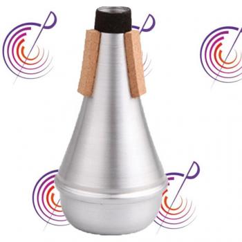 Brass Fittings Aluminium Trumpet Mute for Practice