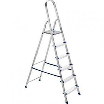 Scala in alluminio Marchetti Stella EN131 gradino 6 cm con maniglia