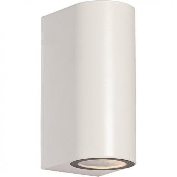 Dual‑Beam Oval Wall Light – Baleno White