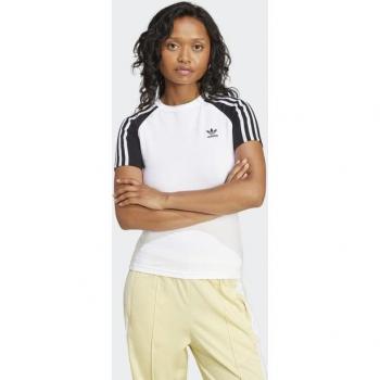 Adidas Originals 3‑Stripe Striped Slim Shirt – Black/White Combo