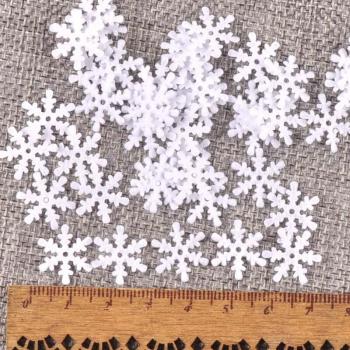 Artificial Snowflake Non-Woven Patches
