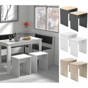 Poufs en Bois Cube
