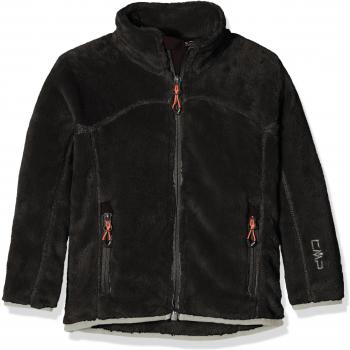 Chaqueta CMP High Loft para niña, forro polar, color Nero-Argento, talla 15 años