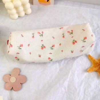 Porte-crayon à fleurs en coton