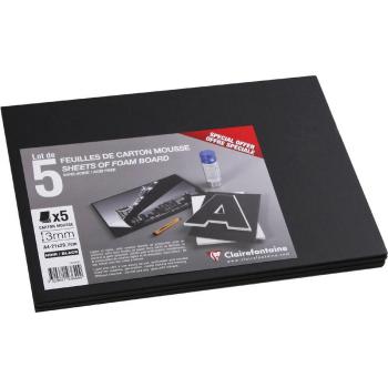 Clairefontaine A4, carton mousse, 5 pièces