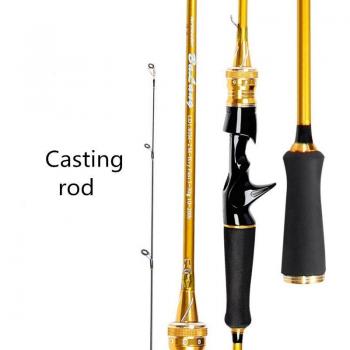 Gold Black 1.8m 2.1m Fishing Rod for Lure