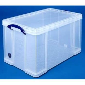 SCATOLA PLASTICA PP REAL.U.BOX 84L BIA PORTA BIANCHERIA E COPERTE