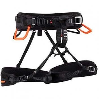 Mammut Ophir 4 Slide Rock Climbing Harness, Black/Safety Orange, Medium/Extra Large