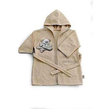 Accappatoio Italbaby Sweet 50 4000 376 con cappuccio Avorio