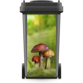 Pegatina Extraíble de Seta para Cubo de Basura