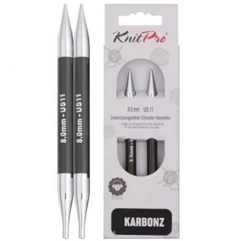 KnitPro KARBONZ Nadelspitzen 8,00 mm