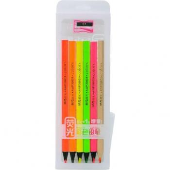 Juego de Lápices Coloridos Fluorescentes M & G