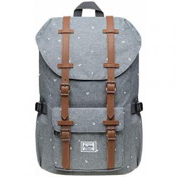 Sac à Dos KAUKKO Gris avec Compartiment pour Ordinateur Portable 14 litres