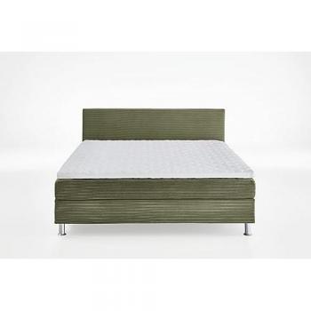 Boxspringbett Edison, inkl. Bonnellfederkern-Matratze und Topper
