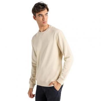 Sudadera Bendorff Beige para Hombre, Sin Capucha, Logo Bordado en el Pecho