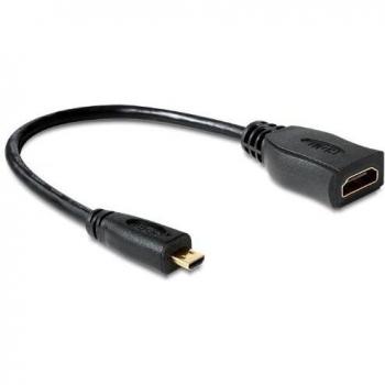 DeLOCK 65391 cable HDMI 0,23 m HDMI tipo A (Estándar) HDMI tipo D (Micro) Negro