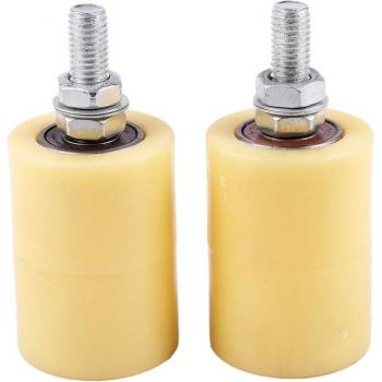 2PCS 50X70Mm PP Steel Flat Roller Bearing Guide Wheels for Electric Sliding Doors