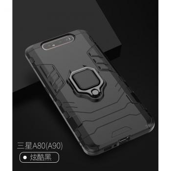 Étui renforcé pour Samsung Galaxy A80 avec anneau de doigt