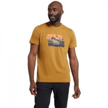 Mountain Warehouse Organische Katoen T‑shirt voor heren – beige