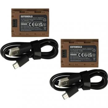 Batteries rechargeables EXTENSILO pour Sony Alpha A9
