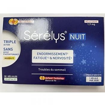 Serelys Nuit: 30 Cápsulas Calmantes al Anochecer