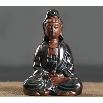 Lila Sand Tathagata Figur