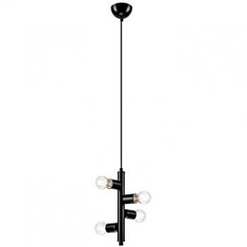 Lamkur Linda Modern 4-Piece Arm Pendant – Black (E27)