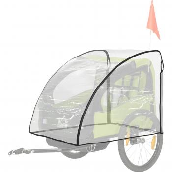 HOMCOM Regenschutz für Handwagen und Fahrradanhänger
