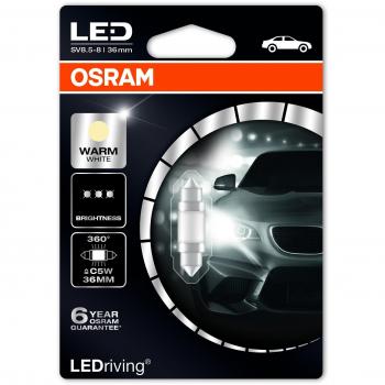 OSRAM LED Premium SV8.5-8 36mm C5W Blanc Chaud 12V
