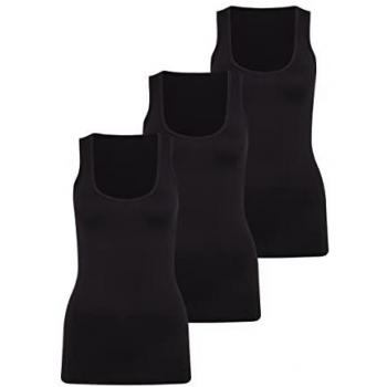 Damen Unterhemd in Regular Fit, Vivance Active, Größe 40/42, schwarz