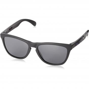 Oakley Unisex Frogskins 24-420 55 Sonnenbrille, Matte Carbon/Black Iridium