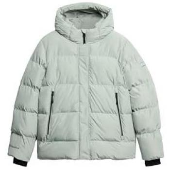 Superdry 5 Baffle Sportjacke für Damen mit Kapuze Hellblau