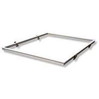 Vision-EL 773977 Cadre Placo Dalle Encastrable Aluminium Blanc 630x630 mm