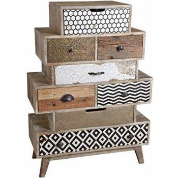 Commode en Manguier Zigzag Grande