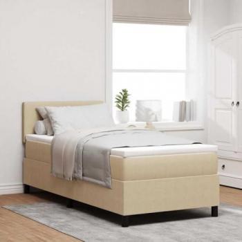 VidaXL Boxspringbett 80 x 200 cm Hellgrau Cordstoff