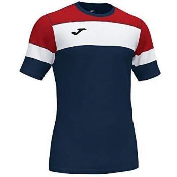 Joma Crew IV T-Shirt für Herren, Marineblau/Rot, 2XS