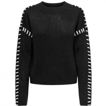Suéter Mujer Jdyrosella L/S en Negro y Blanco